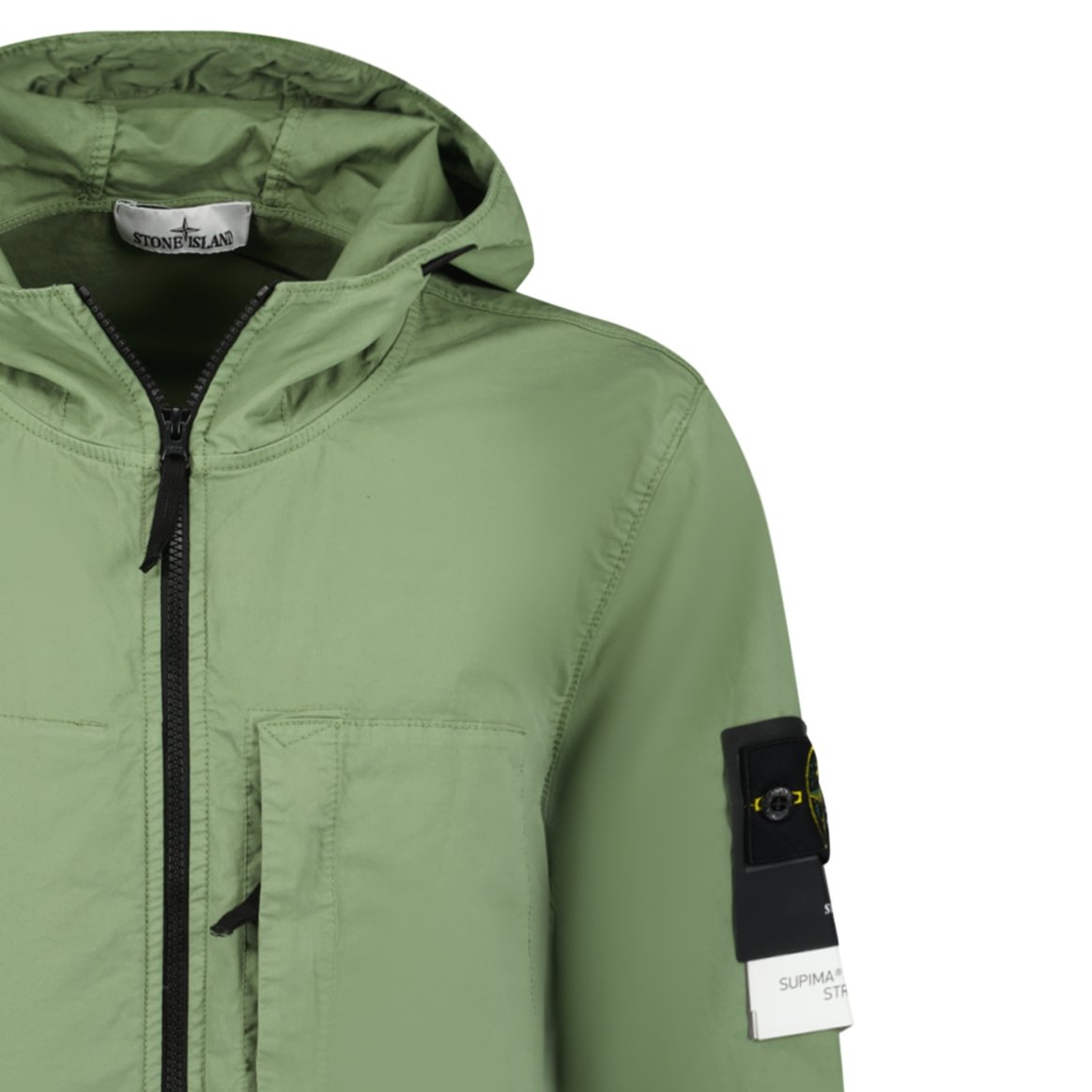 Stone Island 'Supima' Zip-Up Jacket Green - Boinclo ltd