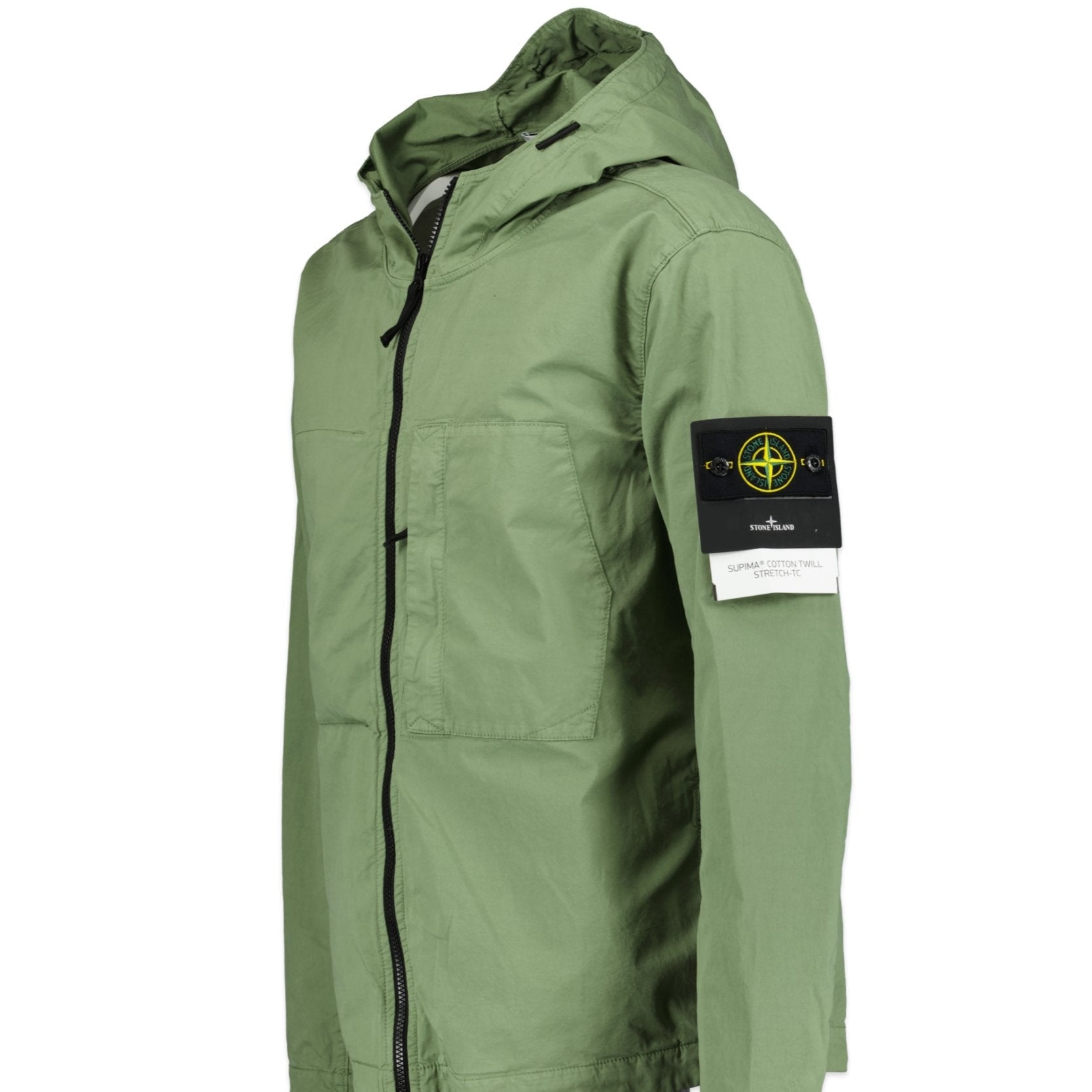 Stone Island 'Supima' Zip-Up Jacket Green - Boinclo ltd