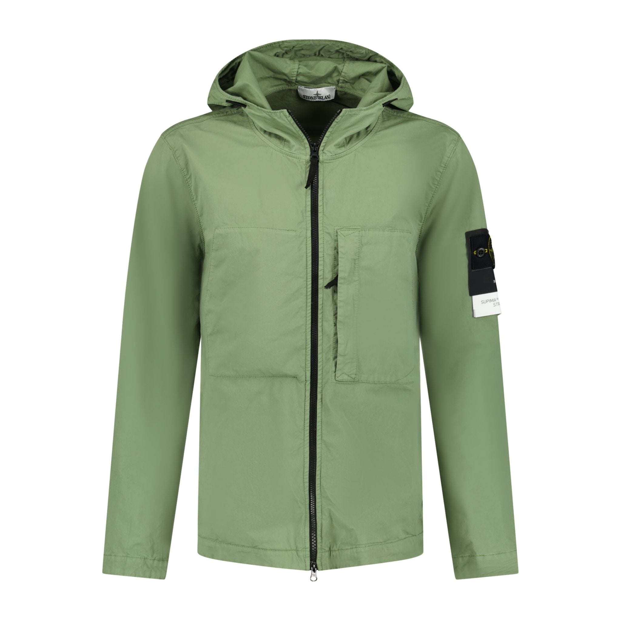 Stone Island 'Supima' Zip-Up Jacket Green - Boinclo ltd