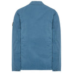 Stone Island Zip Overshirt Jacket Petrol Blue - Boinclo ltd
