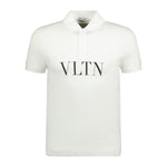 Valentino VLTN Chest Logo Polo-Shirt White - Boinclo ltd